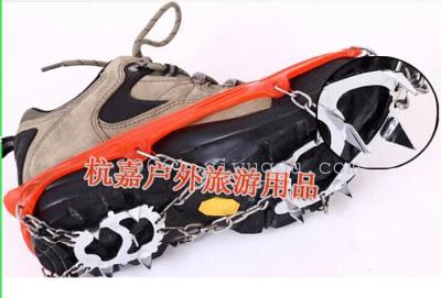 Skid shoe covers easy eight-tooth chain outdoor mountaineering crampons snow shoe covers rainy day slip