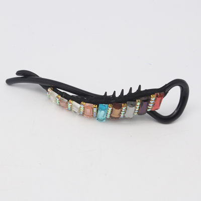 2016 the latest Korean headdress jewelry hairpin banana clip toys & Crafts crystal glass factory wholesale