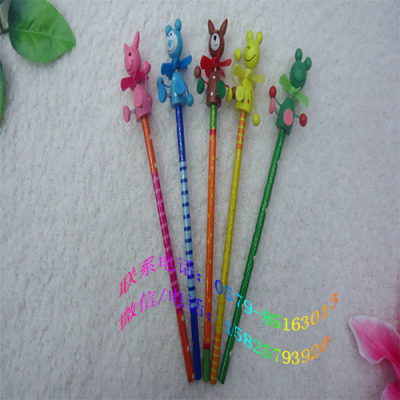 Craft pen animal windmill pen toy pencil wooden craft pen wooden play