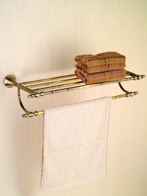 WISTA Royal Bamboo Bath Towel Rack Creative Pendants Towel Rack