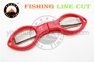 Stainless steel folding scissor fish eye folding fishing scissors scissors scissors supplies fishing tackle