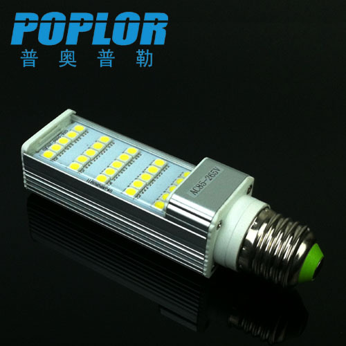 5wled Horizontal Plug Light Horizontal Tube Led Tube Energy Saving Bulb Corn Lamp E27/G24