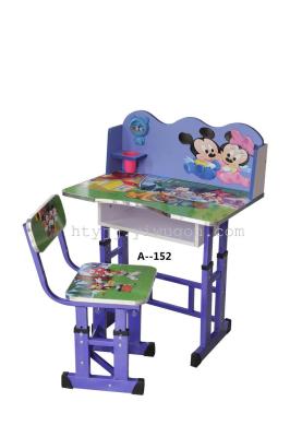 A-152 student table and chair with mickey picture