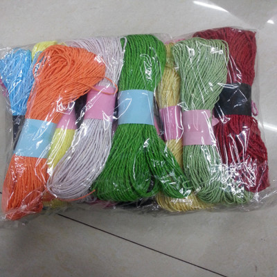 1.1 double-strand paper rope, monochrome, DIY manual materials, kindergarten manual knitting materials