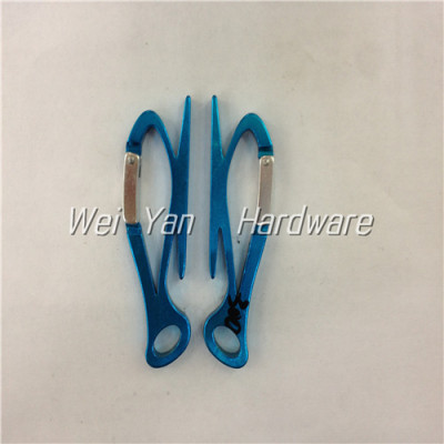 Aluminum-alloy shaped carabiner key ring outdoor products new styles