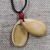 Authentic boxwood can be divided into tathagata pendant boxwood necklace water drop wooden pendant