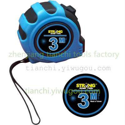 Steel measuring tape 3M/5.5M/7.5M black top-grade rubber sleeve double scale skid durable
