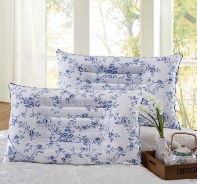 Zhiying blue and white cotton and cotton-filled cassia health pillow pillow soothe sleep