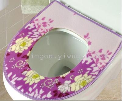 Warm winter padded plush toilets toilet seats