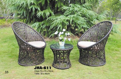 Garden balcony Garden Leisure rattan chairs 2 chairs 1 table three sets of desks and chairs cane chairs