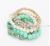 Korean colored Flash drilling rose Pearl elastic multi-layer beaded bracelet bracelets accessory Bohemia