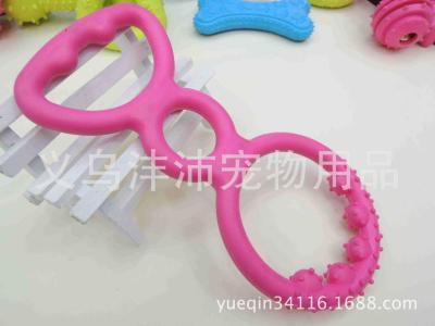 Pet toy factory wholesale direct selling bite-resistant premium rubber pet grinding rings