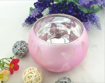 Laser engraving Butterfly candle holders glass candle holder decoration ideas home decorations holiday gifts wholesale