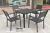 Casual wood-plastic tables and chairs and plastic wood tables and chairs aluminium 4 person dining table