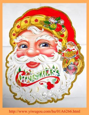 Factory direct new  Santa stickers window stickers