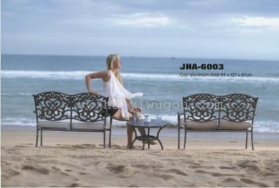 New outdoor leisure-grade cast aluminum beach chair furniture cast aluminum benches park benches aluminum