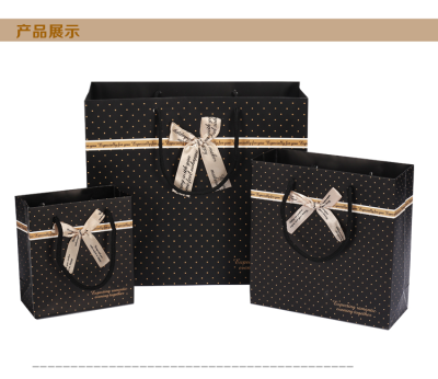 Korea's version of fine gift bag black spots gift bag/paper bag/ bag/spot wedding celebration