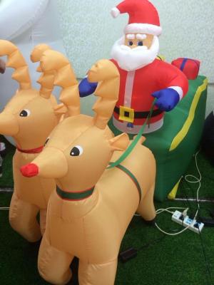 9123 deer cart Christmas inflatable inflatable outdoor Christmas Christmas Gift Set