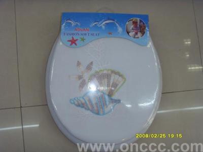 Embroidered toilet seats