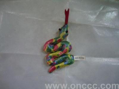 Small curved snake bag toy