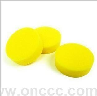Colored waxed round Microfiber sponge wax special tools