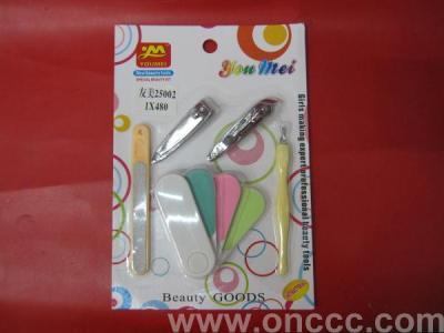 Manicure sets, paper 5-piece set, the colors can be customized, 25002,ABS plastic