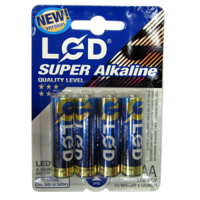 LED alkaline battery LR6