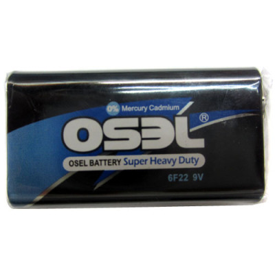 OSEL- 9V zinc manganese battery