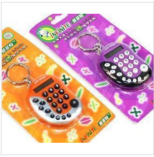 Super Mini Pea Type with Keychain Calculator Palm Type Student Printed Logo with Computer