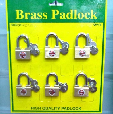 The Lock open Lock padlock copper copper Lock horizontally