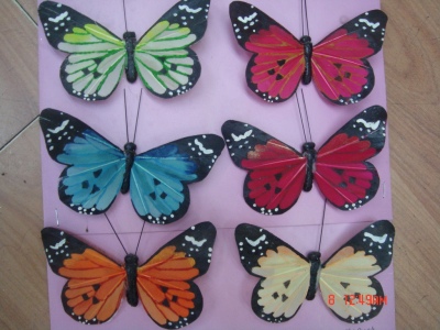 Simulation Butterfly Feather Butterfly Refridgerator Magnets