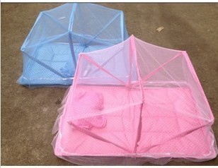\"Baby fold mosquito net princess mosquito net send pillow
