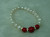 Natural pearl bracelet, 7-8 rushed round pearls, plus drill, add 3 stone Bead Bracelet, fashion, and generous.