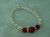 Natural pearl bracelet, 7-8 rushed round pearls, plus drill, add 3 stone Bead Bracelet, fashion, and generous.