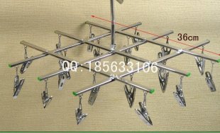 wind resistant stainless steel socks rack telescopic rack clothes? Folding coat hanger