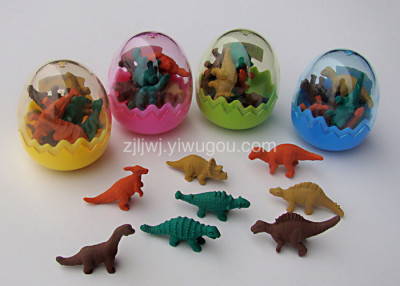 Factory direct rubber dinosaur eggs dinosaur shape erasers mini erasers primary prizes