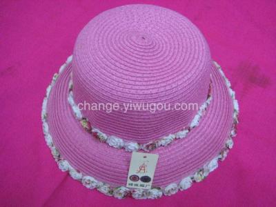 Yiwu hats wholesale paper straw bucket Hat Cap