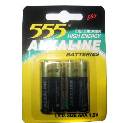 555 LR6 alkaline battery