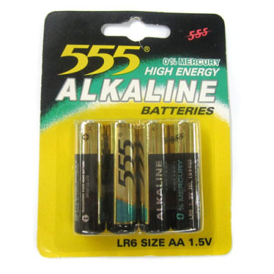 555 LR6 alkaline battery