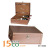 Light brown double leather wine box wine box wine box wine packaging box leather box wine box wine box