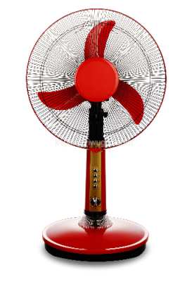 Fan fan-filled 16-inch solar fans solar DC12V red crocodile clip fan