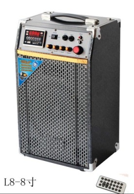 L-8 (8 inch) audio support/card reader/computers equipped with wireless microphone