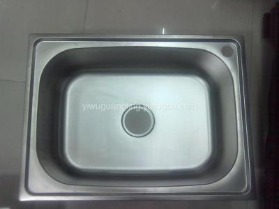 Single Stainless Steel Sink 6045