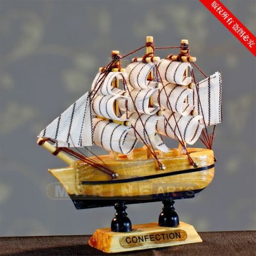 10cm Ship Model Sailboat Model European Style Multi-Sailboat Home Gift FJ1001-6