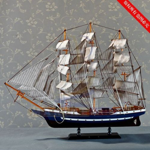 sailboat model craft gift european and american home furnishings handmade wooden 83cm sailboat eg8039a/b