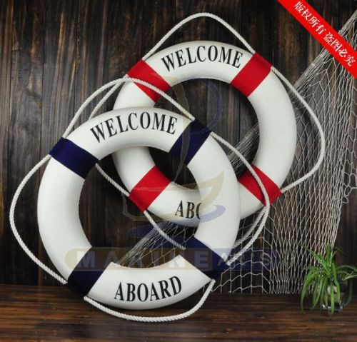 45cm Decorative Life Buoy Mediterranean Style Handmade Decorations Home Wall Hanging RS45K-L/H