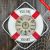 50CM Wall Clock Mediterranean style life Buoy Household decoration process Wall Hanging cotton rs50z-18L /H
