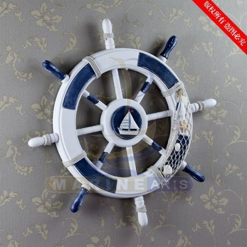 60cm Helmsman Wall Hanging Decorations Roulette Wheel Rudder Ma17008