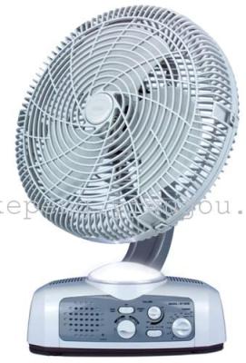New SF-393B 14-inch Cordless electric fan with emergency light radio shook his head emergency fans