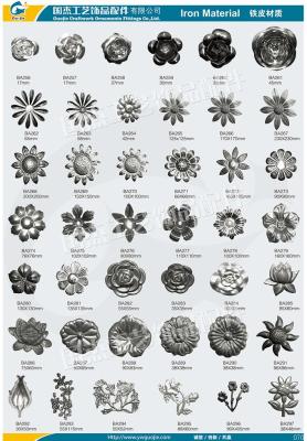 Wrought iron flower pattern of various kinds of metal stamping parts stamping decorative spot welding decoration.